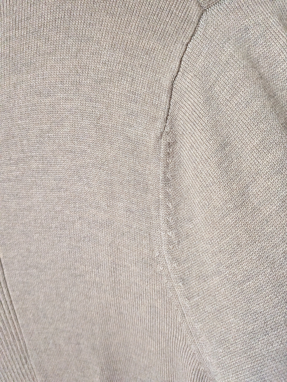 Laura Beige Open-Front Ruffle Cardigan - Picture 5 of 7